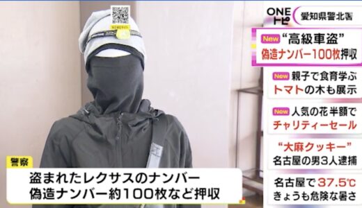 柴崎聖樹容疑者の顔画像やfacebookは？愛知県内でレクサスLX約60台の盗難にも関与か！？